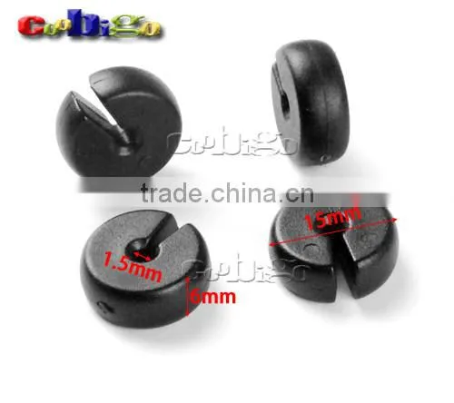Mini Circular Flat Slider Cord End Lock Stopper For 1.5mm String Rope Sportswear Garment Backpack Accessories #FLS155