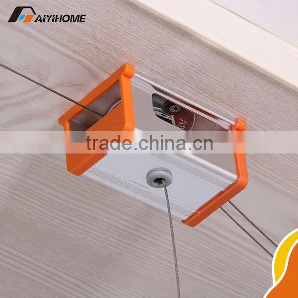 2016 new arriving hand lifting aluminum and stainless steel mounted clothes drying rack