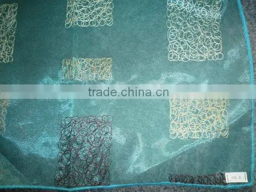 Organza with embroidery Windown Curtain