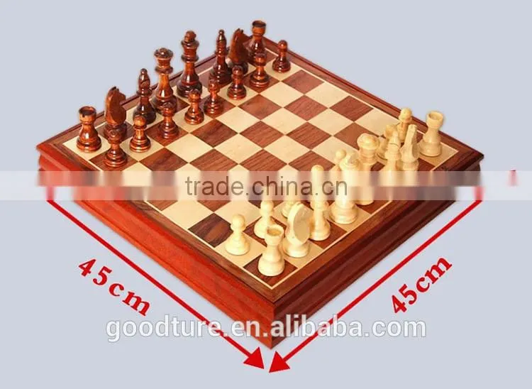 Solid Wood Chess Game Box Set