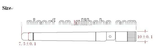 2.4GHz Folding Rod Antenna SW2400-ZD115 for Wireless Data Transmission