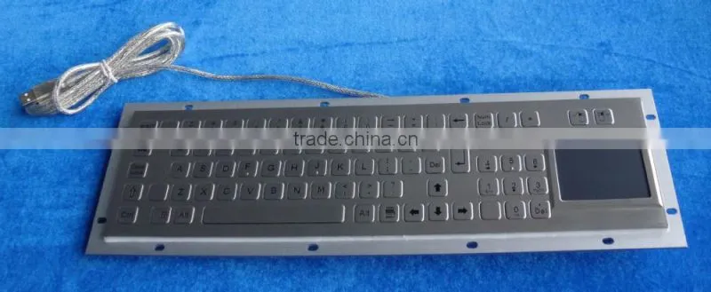 Metal Short Travel vandalism proof ruggedized metal keyboards