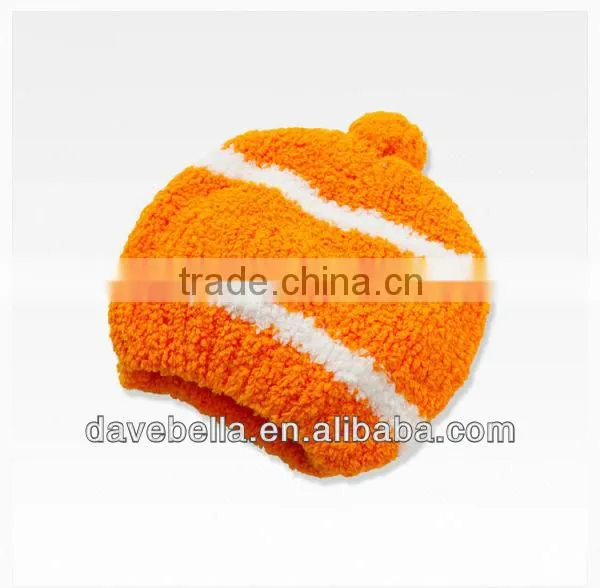 DB33 dave bella autumn winter chenille baby hat infant caps