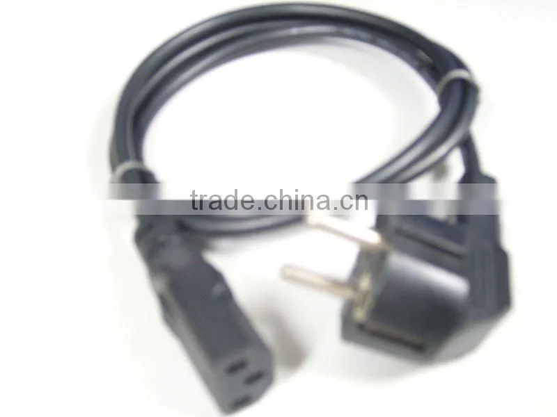 computer cable connector European style cable PVC EU