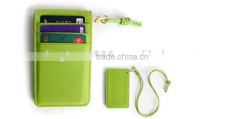 Bifold leather ladies credit card wallet womens credit card holder