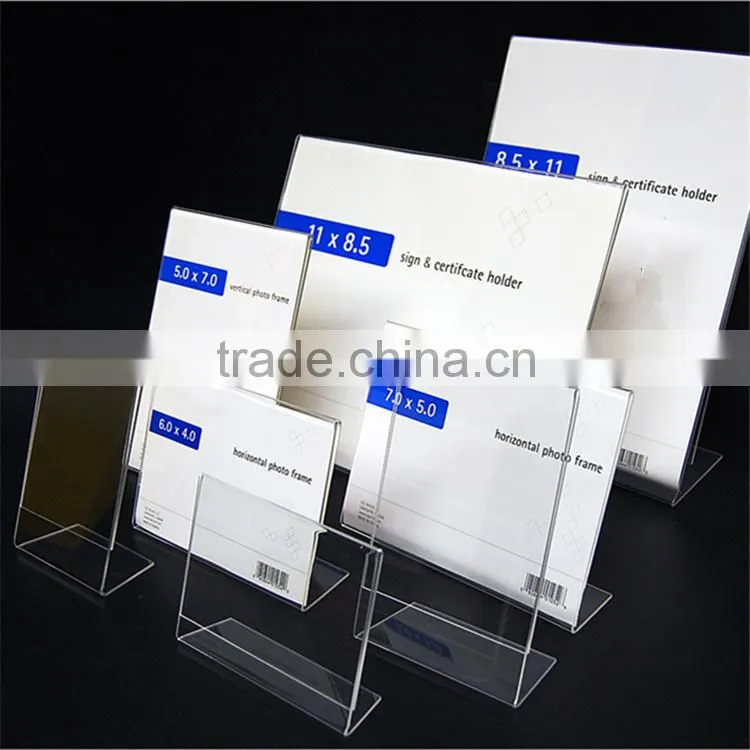 Holder acrylic for table, stand for restaurant, card stand holder