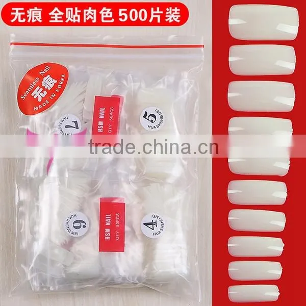 10 size Transparent seamless nail tips Fake Nail art tips,artificial nail tips wholesale