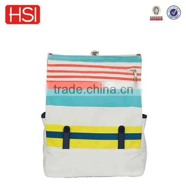 2016 new products fashion backpack with side pocket