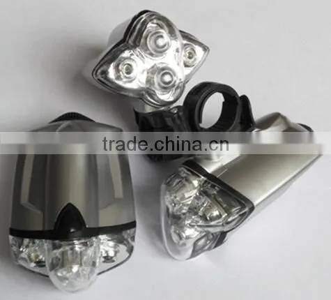 Ultra Bright 4 White LED Lamp Bike Bicycle Front Head Light