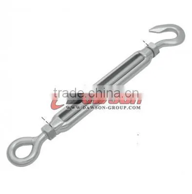 Eye and hook standard din 1480 turnbuckle