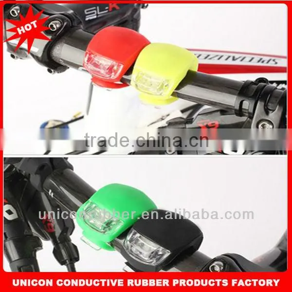 2014 Newest design Colorful hot wheels led bike lights with silicone shell high brightness led UN-0331