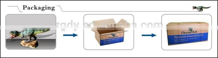 High simulation customized size resin dinosaur