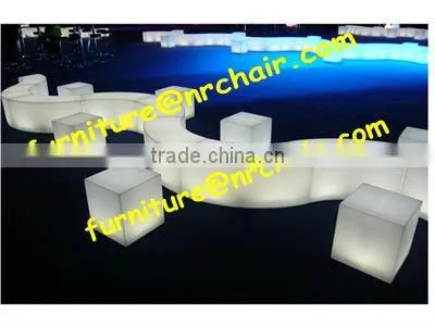 shanghai wedding/party acrylic LED rechargeable sitting cube for sale