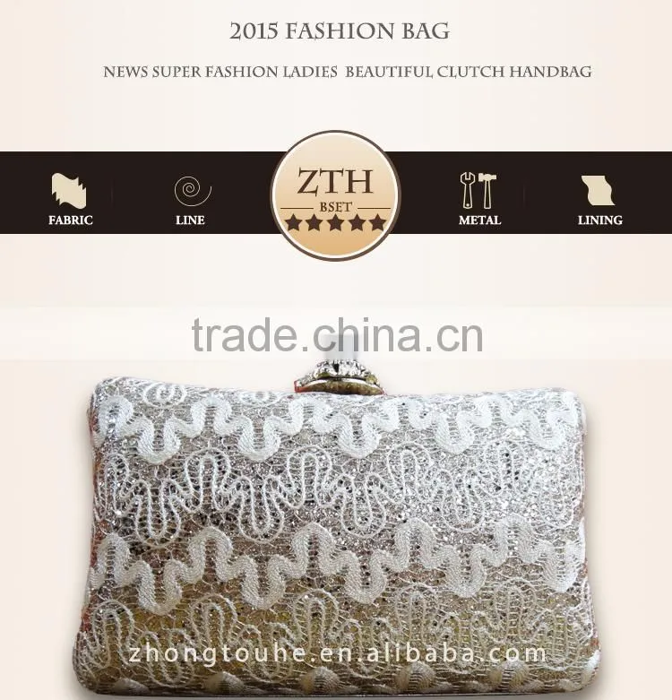 2015 ladies fashional new design upscale evening clutch box