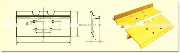 Bulldozer track shoe/track shoe assy