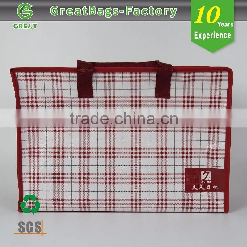 Promo Polypropylene Laminated Non Woven Bag With Zipper
