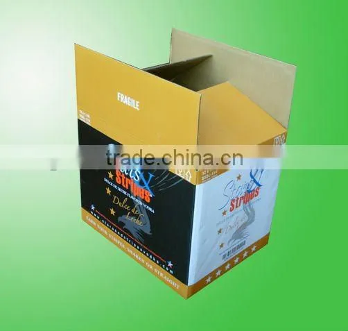 Wine glass bottle packaging boxes with deviders