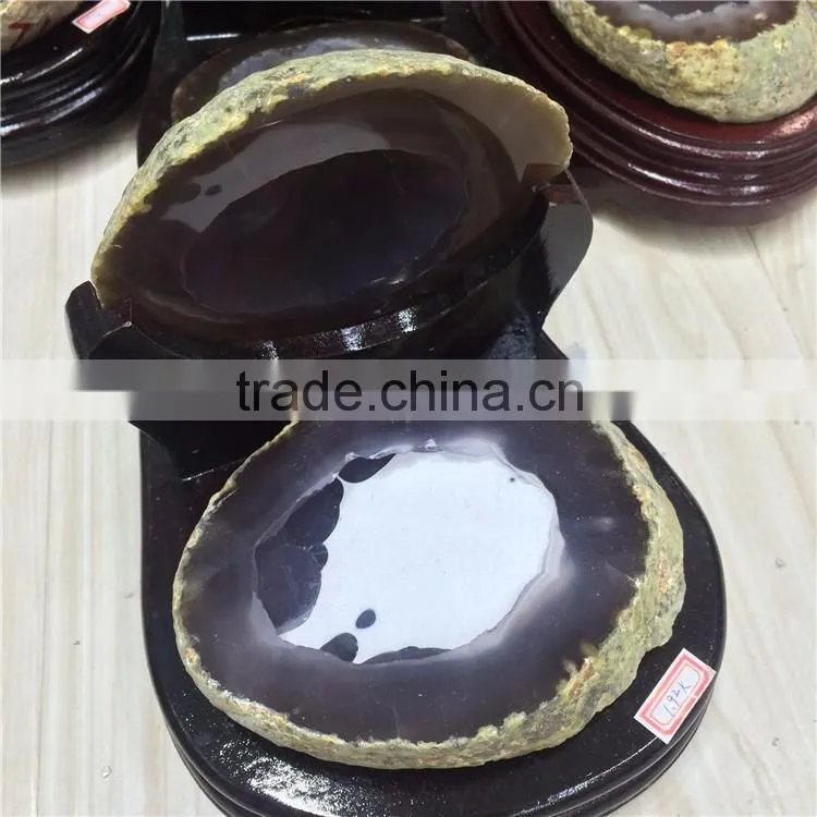 Natural Agate Geode Feng Shui Crystal Ornaments