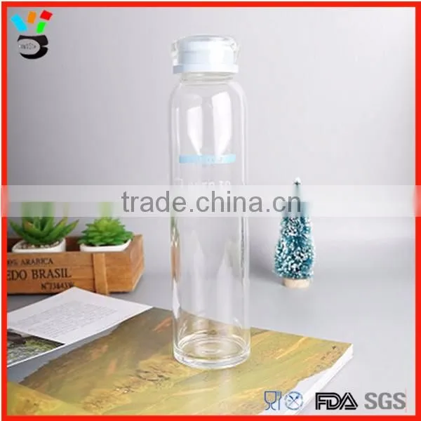 new morden 600ml glass beverages bottle borosilicate glass
