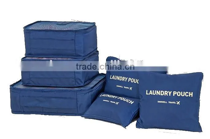 6 PCS Travel Luggage Packing Cube Bag Set Clothes Storage Bags Travel Kit