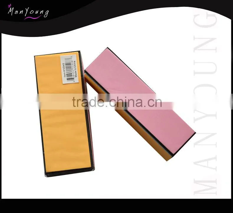 Personalized nail buffer block