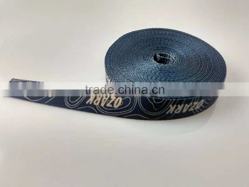 Wholesale custom printed logo polyester webbing strap
