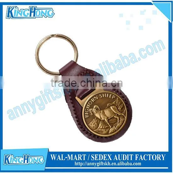 Hot sell fake gold keychain