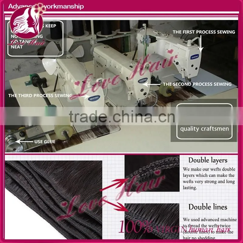 Wholesale price 7A 100% virgin Indian human ombre color 1B/red hair extension Indian hair weave