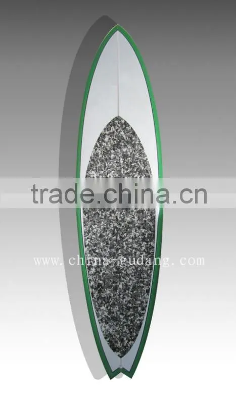 green rail supboard fiberglass stand up paddle board EPS sup board surfboard