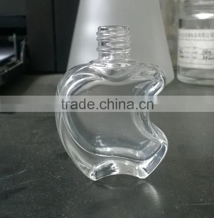 14ml apple shape perfume/nail polish glass bottle