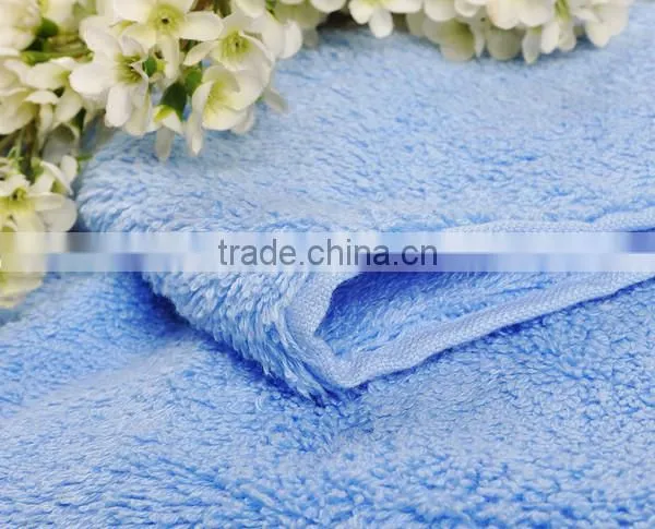 100% cotton plain dyed dobby terry bath towel
