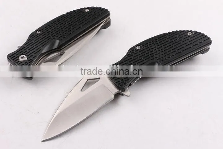 OEM multifunction 440 stainless steel blade camping knife with fire starter