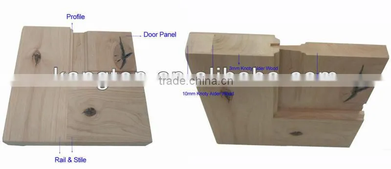 knoty alder wooden panel door design