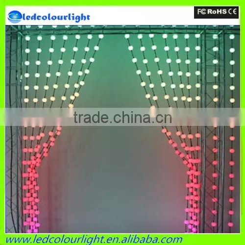 Madrix software 50mm 3D hanging multi color changing night club led ball light