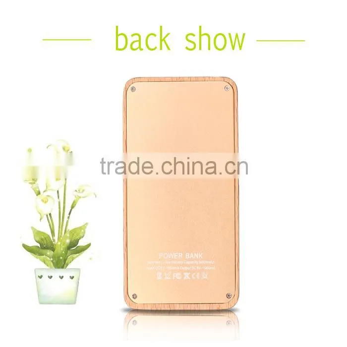 New design bamboo wooden power bank /portable powerbank with logo