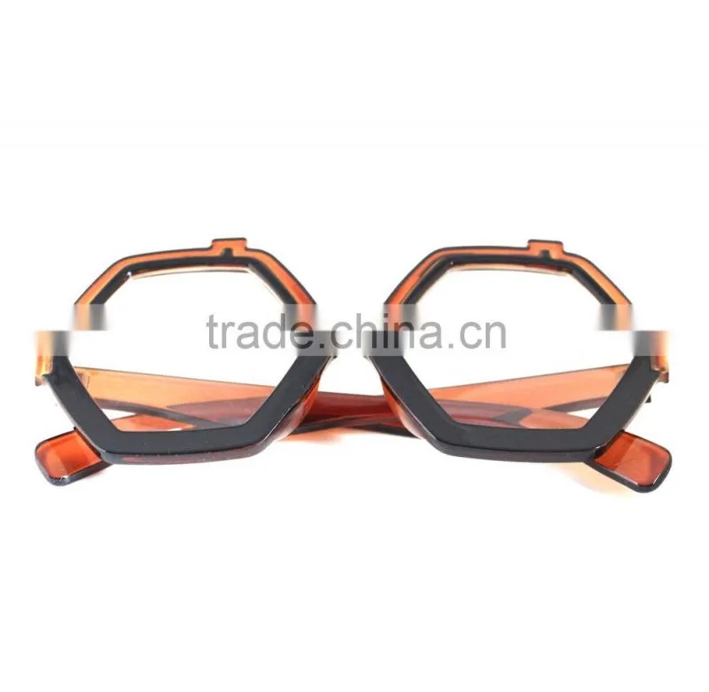 2015 promotion plastic quadrilateral sun glasses UV400 with diamond