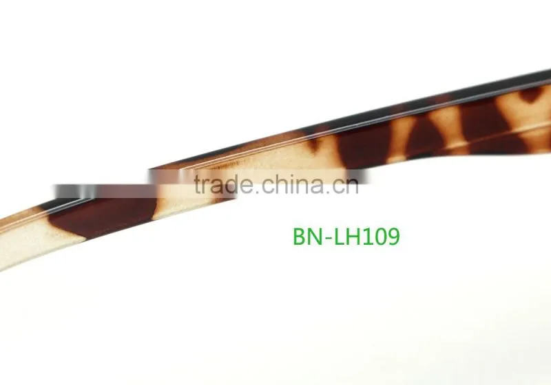 2015 high quality Leopard grain cheap half frame sexy reading glasses
