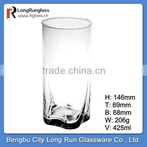 LongRun 425ml China new products long fruit drinks glass&water glass cup home use glassware