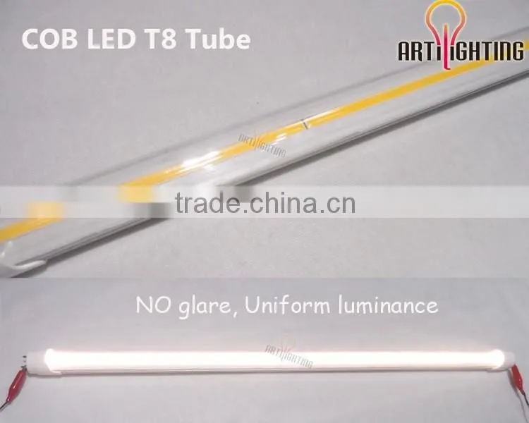 High lumens 110lm/w 4ft 18W cob led tube lamp 19w t8 120cm