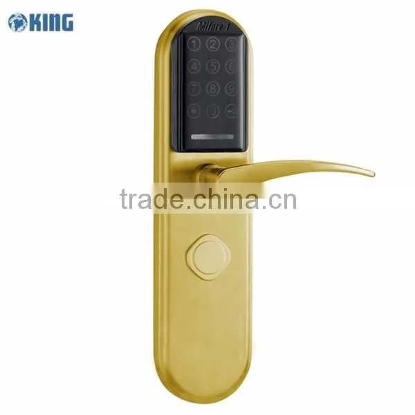 Silver/Gold hotel keyless door lock with password keypad