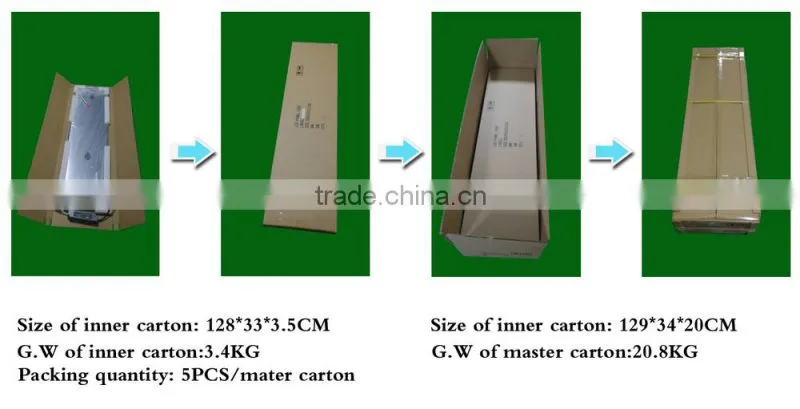 48W 1209x309mm Warm White Dimmable LED Panel Light with spring clips