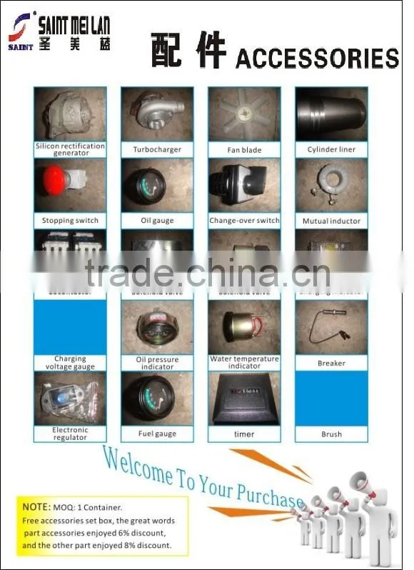 Generator spare parts, engine parts,, generator part