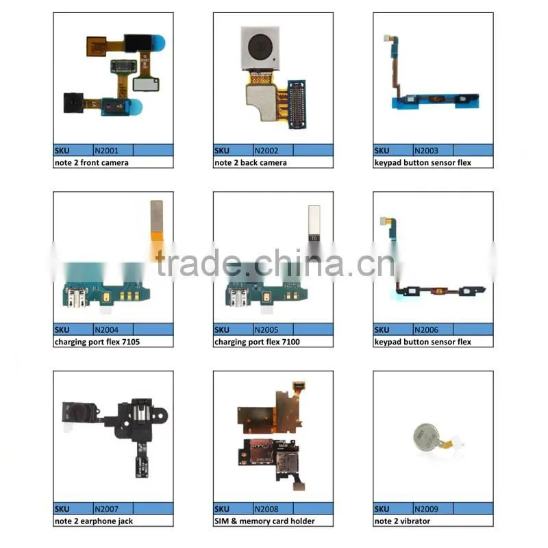 For Samsung galaxy note 2 n7100 replacement power button switch flex cable