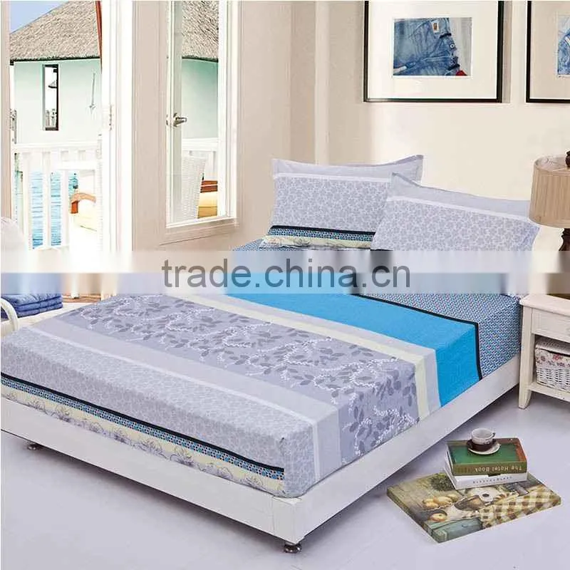 Factory Price Luxury Polyester king Size Waterproof Single Bed Fitted Sheet