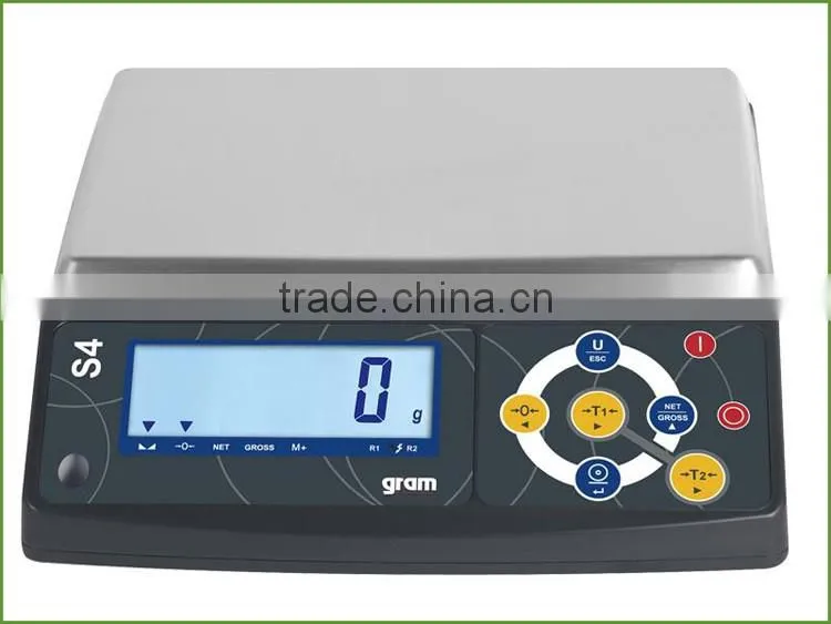 30kg / 10g Hot Sales S4 LCD Display Electronics Digital Balance , List Scale Industries