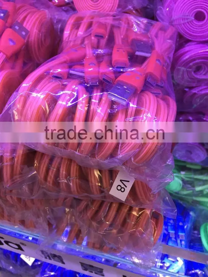 LED usb Line, USB line with Glow in night. V8,I4,I5 LED usb date