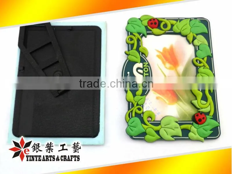cartoon custom rubber soft pvc magnet photo frames