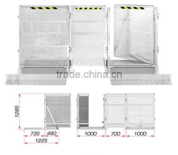 Anti-crash down barrier gate