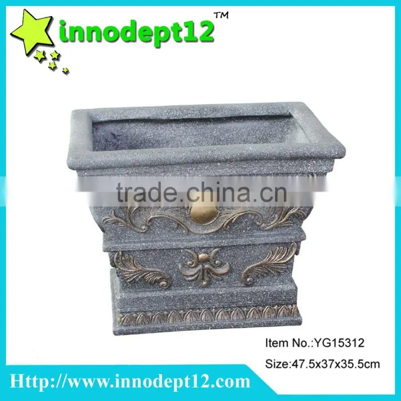 Cheap wholesale concrete garden decoration,garden pot, garden flower pot