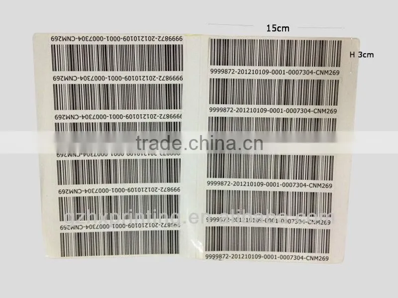Printed price sticker for hot sale